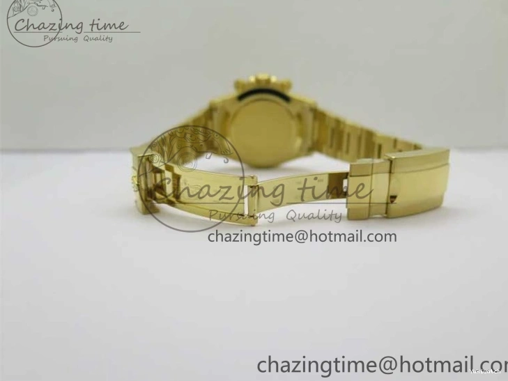 KKF Steel YG Dial Best 904L Edition 1:1 Green Bracelet YG Daytona on A7750 0410